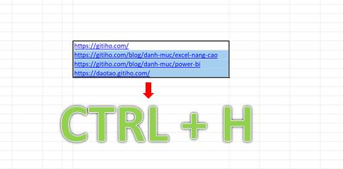 Hướng dẫn thay thế chuỗi văn bản trong Hyperlink bằng Find & Replace trong Excel